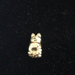 Gold tone cat charm